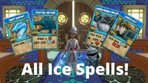 Deals 790-910 <strong>Ice</strong> Damage to target and Taunts caster for 3 Rounds. . All ice spells wizard101
